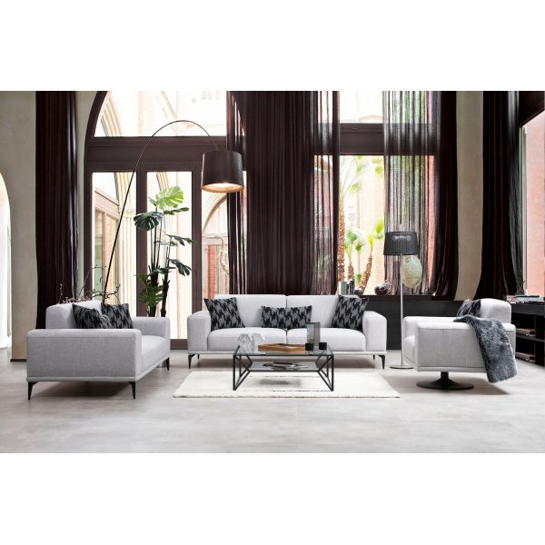 Nikea 3-istuttava vuodesohva - harmaa Nikea 3-istuttava vuodesohva - harmaa