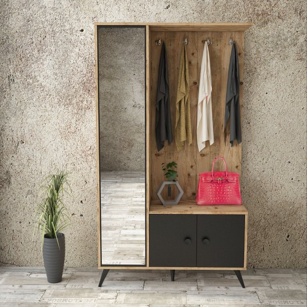 Vilamo aulakalusteet - Mänty/musta Vilamo aulakalusteet - Mänty/musta