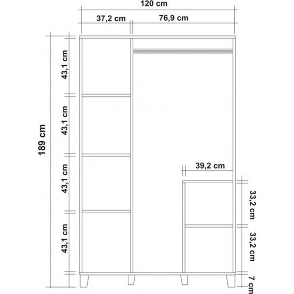Leva Seed vaatekaappi - mnty
