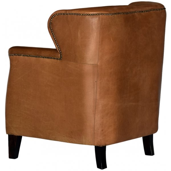 Nojatuoli vintage-nahkaisesta ruskeasta - Mozart + Huonekalujen tekstiilien puhdistus Nojatuoli vintage-nahkaisesta ruskeasta - Mozart + Huonekalujen tekstiilien puhdistus