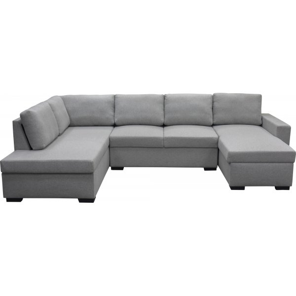 Sohva 309 cm vaaleanharmaa - Solna