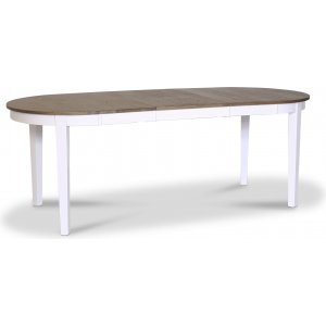 Skagen soikea ruokapöytä 160/210 x 90 cm - Valkoinen/ruskea öljytty tammi Skagen soikea ruokapöytä 160/210 x 90 cm - Valkoinen/ruskea öljytty tammi