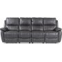 Recliner-sohva Enjoy Hollywood - Neljn istuttava (shkinen) harmaata keinonahkaa