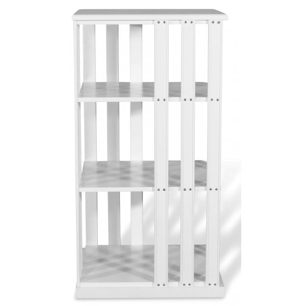 Kirjakaruselli / Kirjapyörä valkoinen - Kääntyvä 360º - korkeus 100 cm Kirjakaruselli / Kirjapyörä valkoinen - Kääntyvä 360º - korkeus 100 cm