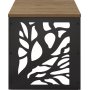 Tonga sivupyt 44,5 x 44,5 cm - Phkin/musta