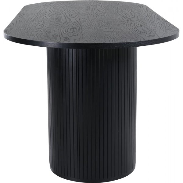 Ruokapöytä 200x90 cm mustaksi petsattu - Bianca Ruokapöytä 200x90 cm mustaksi petsattu - Bianca