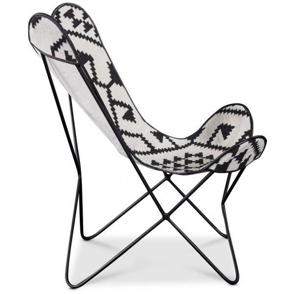 Marais Kelim -lepakkonojatuoli - Valkoinen/Musta Marais Kelim -lepakkonojatuoli - Valkoinen/Musta