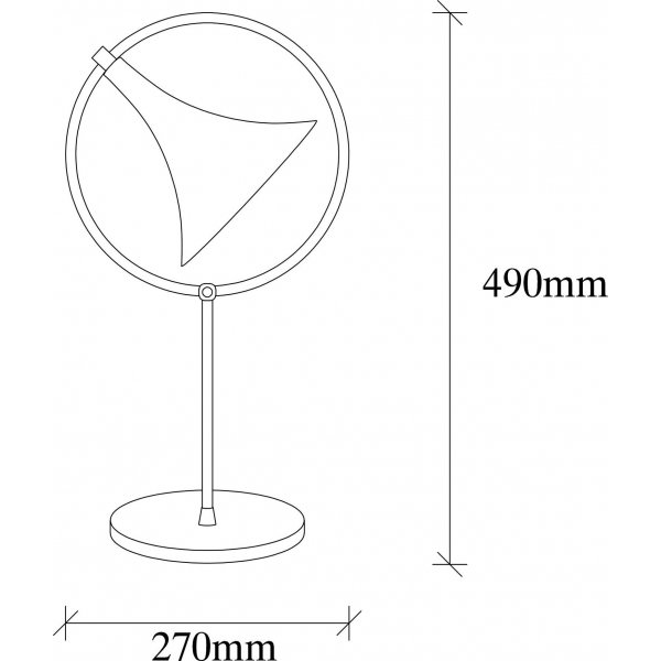 Namur pöytävalaisin - Musta/kulta Namur pöytävalaisin - Musta/kulta