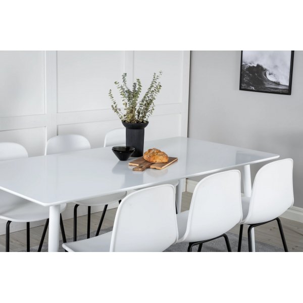 Bridge ruokapöytä 180 cm - Valkoinen Bridge ruokapöytä 180 cm - Valkoinen