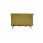 Vuodesohva Helsingborg - Keltainen sametti | 193 cm