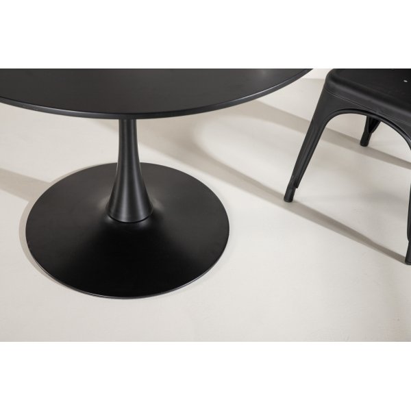Glade ruokapöytä Ø100 cm - Musta Glade ruokapöytä Ø100 cm - Musta
