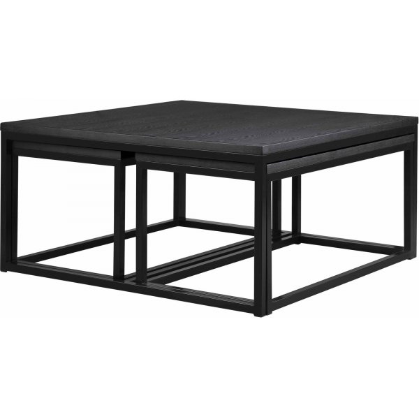 Acero sohvapöytä 100 x 100 cm - Mustanruskea saarniviilu Acero sohvapöytä 100 x 100 cm - Mustanruskea saarniviilu