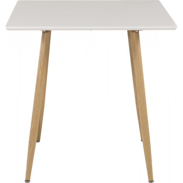 Bridge ruokapyt 75 cm - Valkoinen/tammi