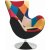 Lucille nojatuoli - Multi / kromi + Huonekalujen hoitosarja tekstiileille
