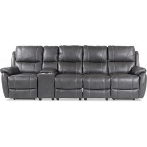 Enjoy Hollywood, recliner-sohva - neljän istuttava (sähkö), harmaa keinonahka (malli H) Enjoy Hollywood, recliner-sohva - neljän istuttava (sähkö), harmaa keinonahka (malli H)