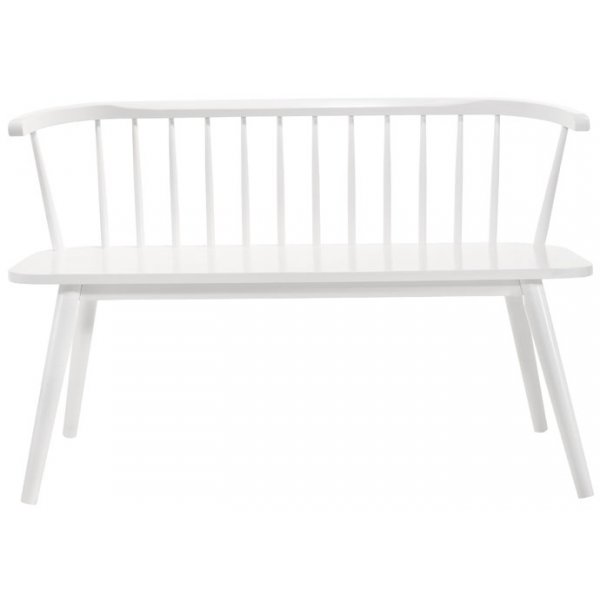 Valkoinen rottingilla koristeltu sohva - Dalsland