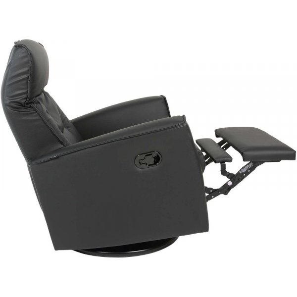 Hjellegjerde Ullstein, manuaalinen recliner-nojatuoli - Musta (Keinonahka) Hjellegjerde Ullstein, manuaalinen recliner-nojatuoli - Musta (Keinonahka)