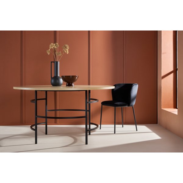 Copenhagen ruokap�yt� �140 cm - Whitewash/musta