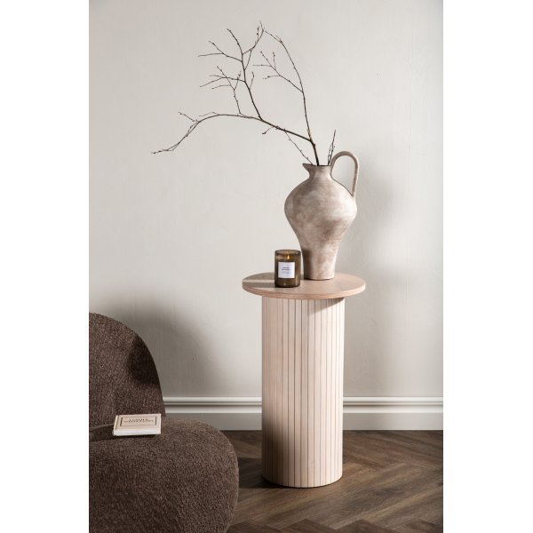 Bianca sivupöytä Ø40 cm - Whitewash Bianca sivupöytä Ø40 cm - Whitewash