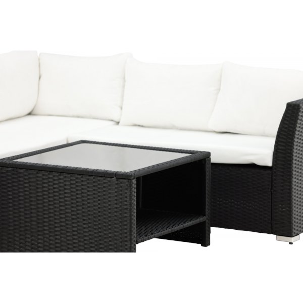 Haiti kulmasohvaryhmä - musta/valkoinen Haiti kulmasohvaryhmä - musta/valkoinen