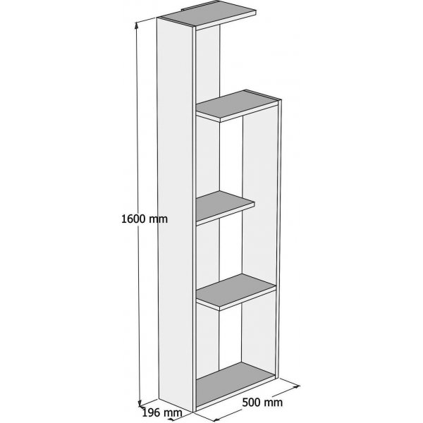 Wand kirjahylly - valkoinen Wand kirjahylly - valkoinen