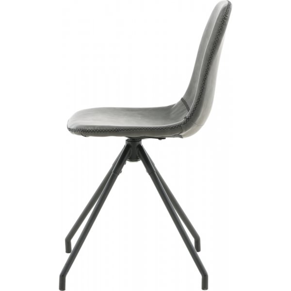 Kntyv Bridge-ruokailutuoli - musta PU