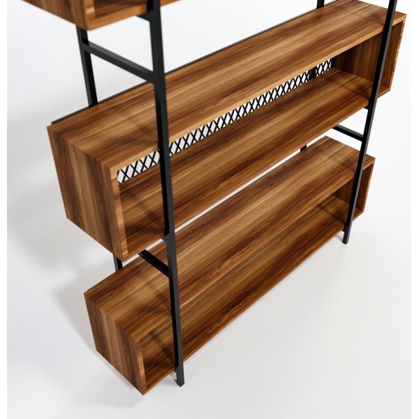 Araf kirjahylly 140 cm - pähkinä Araf kirjahylly 140 cm - pähkinä