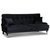 Adena 3-istuttava sohva - Musta sametti