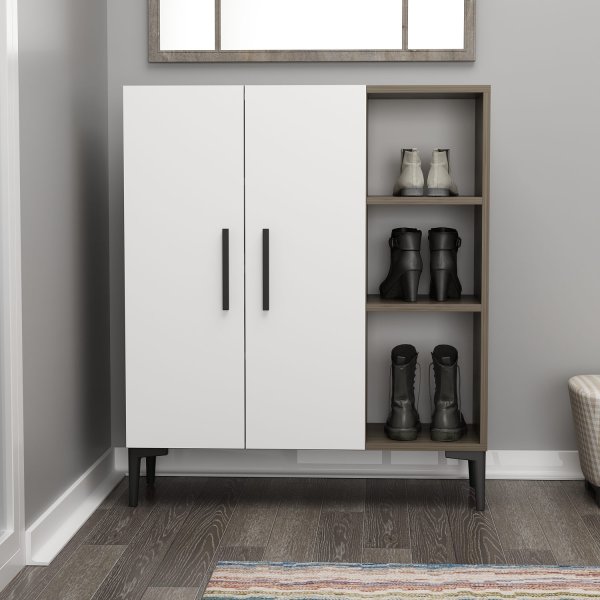 Viva-kaappi - pähkinä/valkoinen Viva-kaappi - pähkinä/valkoinen