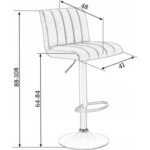 Elfrieda baarituoli ruskeaa vintage PU:ta Elfrieda baarituoli ruskeaa vintage PU:ta