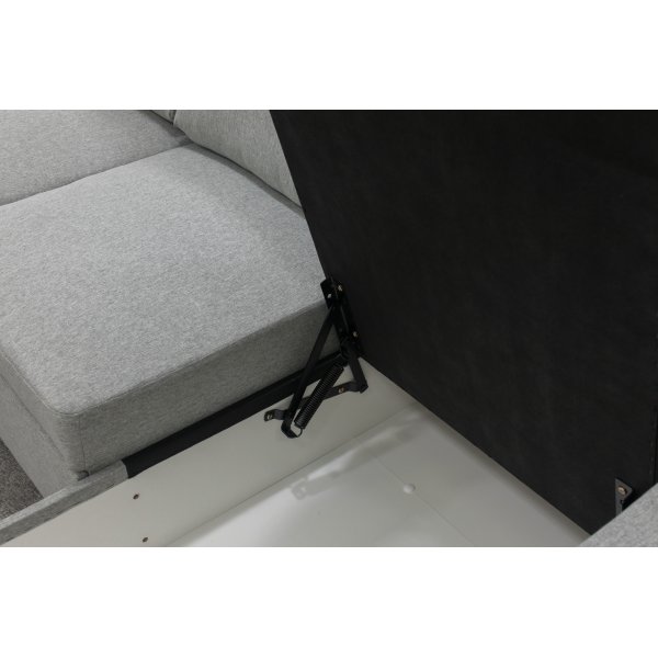 Trn U-sohva vuodesohva - Oikea + Huonekalujen tekstiilien puhdistus