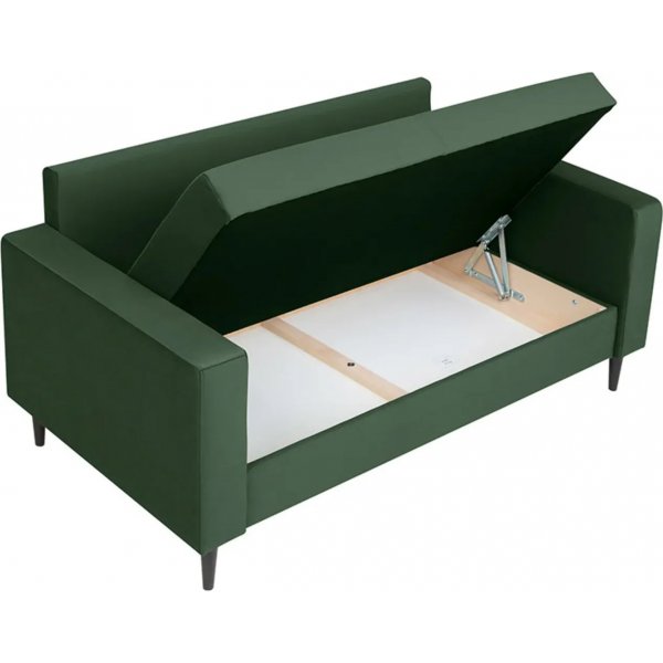 Rimi 2-istuttava sohva s�ilytystilalla - Vihre�