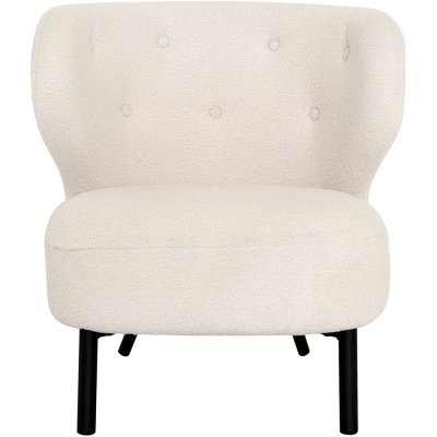Lullaby nojatuoli - luonnonvalkoinen Boucle / Teddy + Huonekalujen hoitosarja tekstiileille