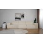 Modulaarinen sohva 310 cm beige samettia