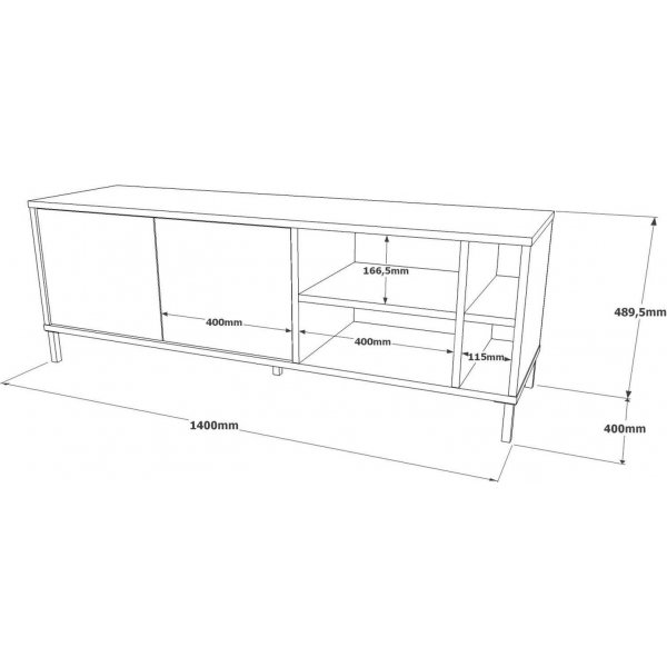 Luvio mediapenkki 8 - hopea