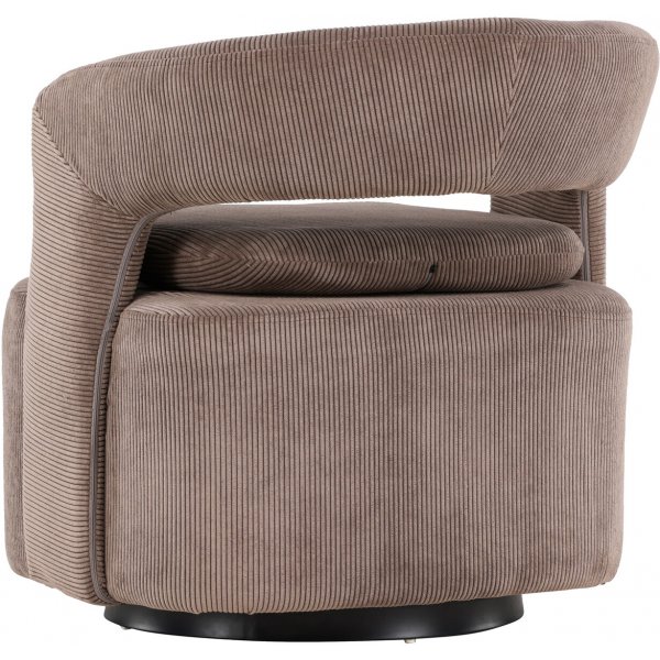 Laurel-nojatuoli - Ruskea vakosametti Laurel-nojatuoli - Ruskea vakosametti