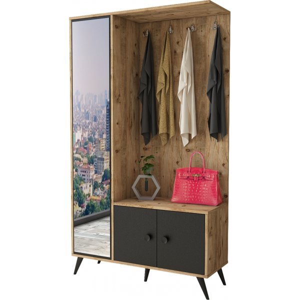 Vilamo aulakalusteet - Mänty/musta Vilamo aulakalusteet - Mänty/musta