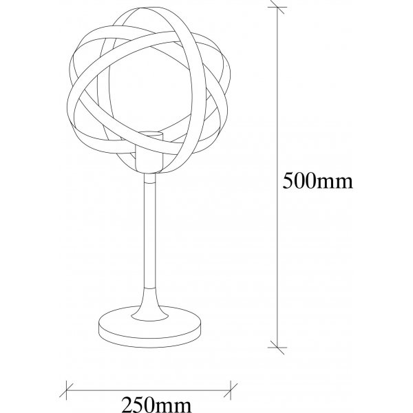 Gezegen p�yt�valaisin - musta