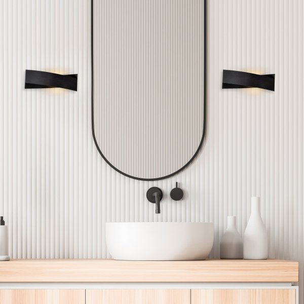 Ryba seinävalaisin - musta Ryba seinävalaisin - musta