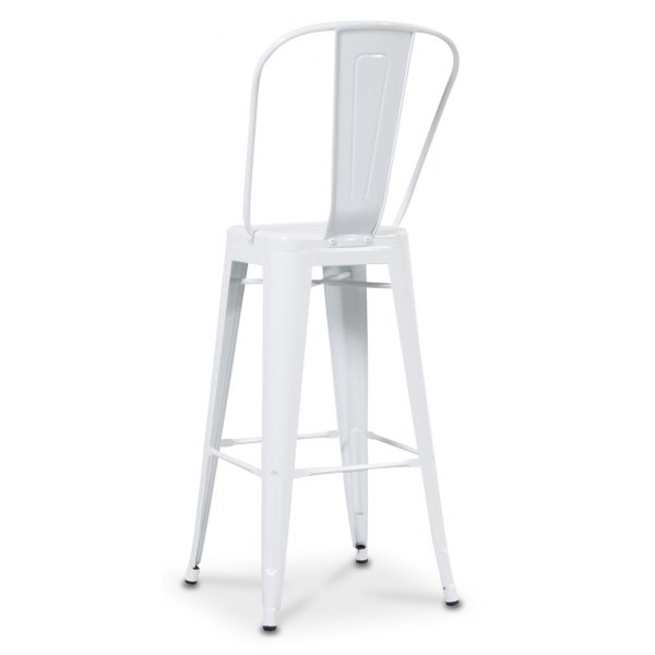 Baarituoli Industry Cayote (korkea selkänoja) - Valkoinen kiiltävä Baarituoli Industry Cayote (korkea selkänoja) - Valkoinen kiiltävä