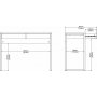 Function Plus -pyt 101,6 x 40 x 76,5 cm - tammi