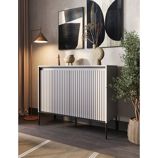 Trendkaappi H83 cm - Valkoinen/musta Trendkaappi H83 cm - Valkoinen/musta