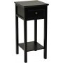 Ypyt 75 cm korkea antiikkimusta - Holmby