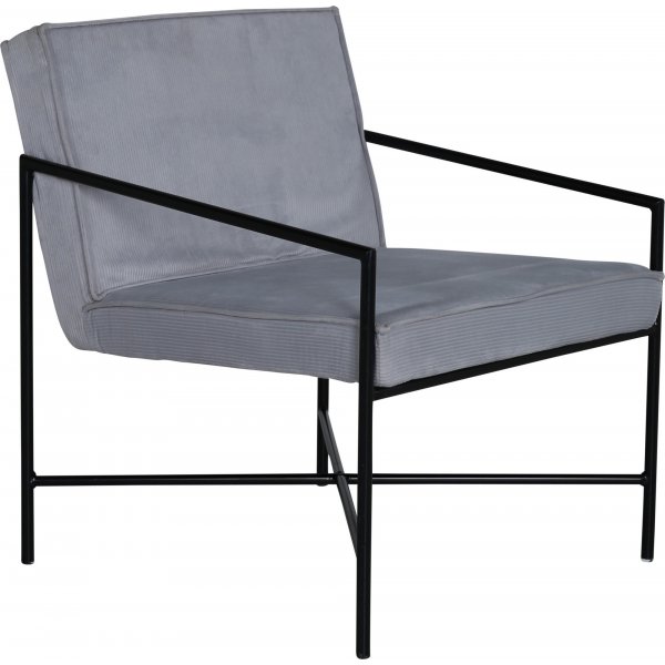 Tetra-nojatuoli - Harmaa vakosametti