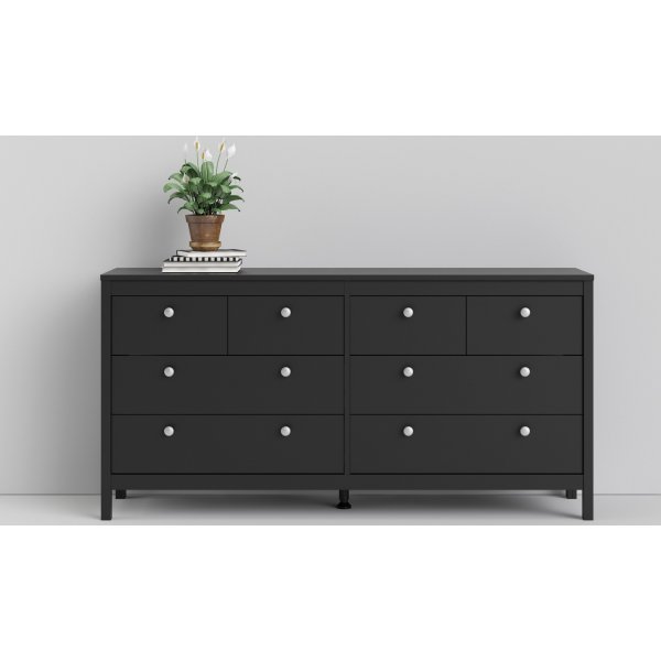 Madrid lipasto 160 cm leve - Musta