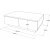Luvio sohvapyt 17, 90x60 cm - Hopea/antrasiitti