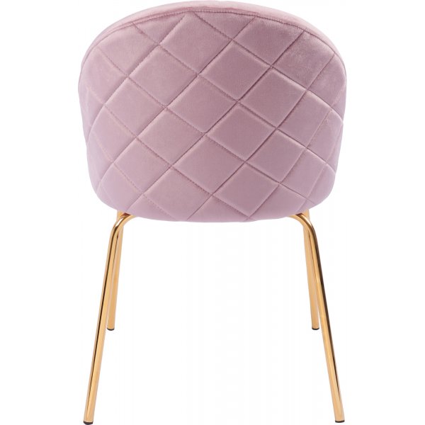 Plaza- samettituoli - Vaaleanpunainen / Messinki Plaza- samettituoli - Vaaleanpunainen / Messinki