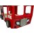 Alfons-kerrossänky paloauto – 90x190 cm + Liikennematto