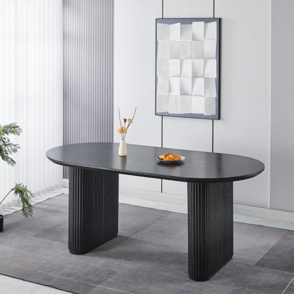 Callum ruokapöytä 180x90 cm - Mustaksi petsattu tammi Callum ruokapöytä 180x90 cm - Mustaksi petsattu tammi