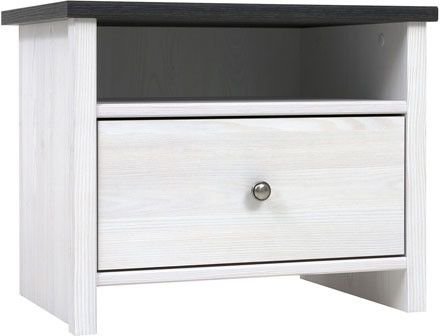 Salvador yöpöytä - Valkoinen/musta Salvador yöpöytä - Valkoinen/musta